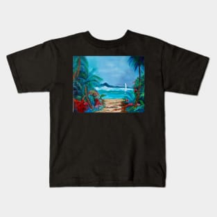 Pathway to the Beach Oceanview Kids T-Shirt